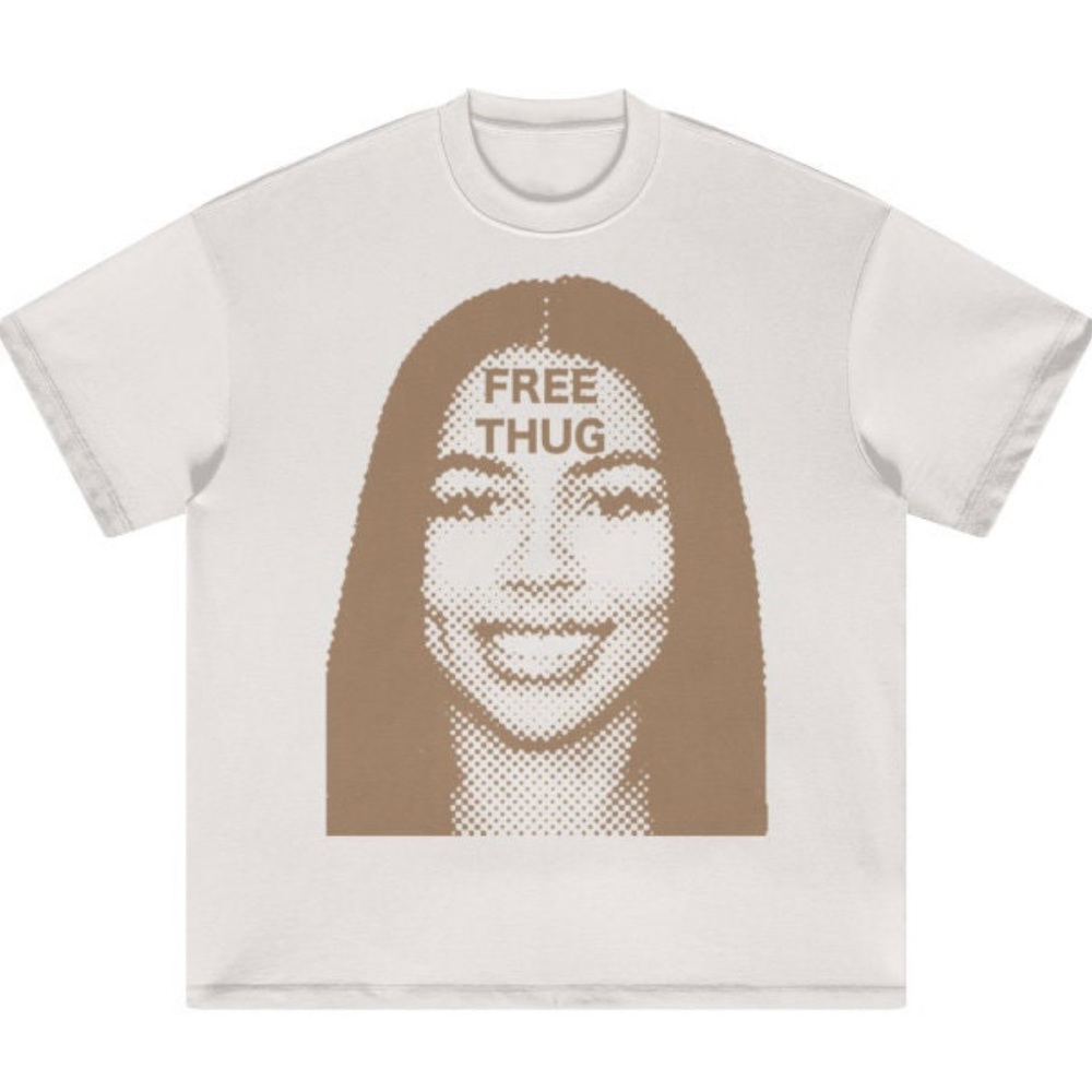 Free Thug Graphic T-shirt